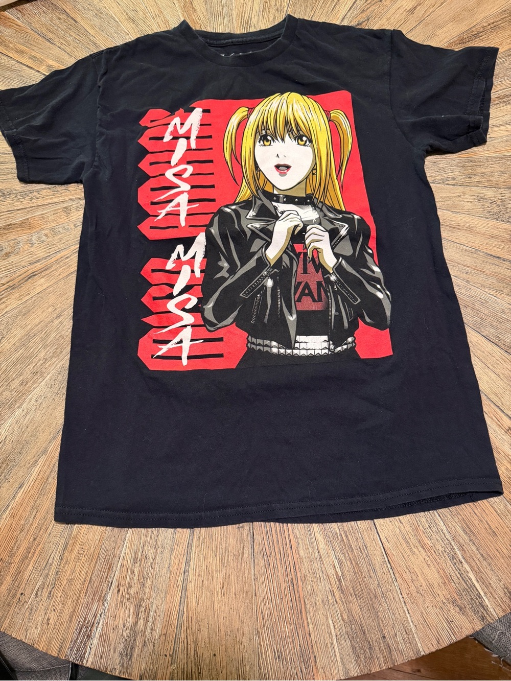 Death Note Misa Amane Official Anime Tee Y2K Goth Punk Streetwear Shirt M